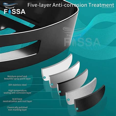 FOSSA Stainless Steel Corner Shelf – Wall-Mounted Bathroom & Kitchen ...