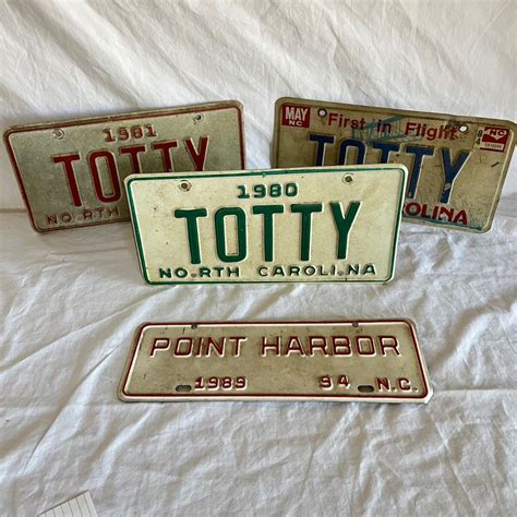 1980’s North Carolina License Plates (K-RG) | EstateSales.org