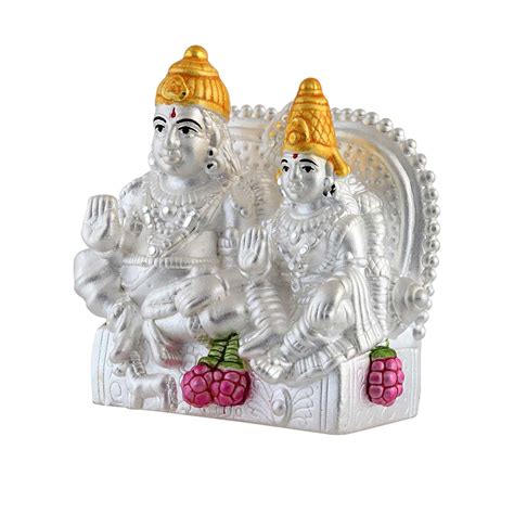 Pure Silver Kuber Laxmi Idol ~ CaratCafe