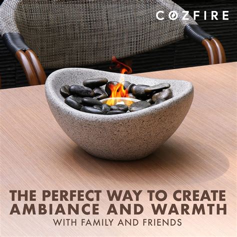 Cozfire Tabletop Fire Pits & Indoor Fireplaces – Portable, Smokeless