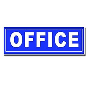 Quality Star Office Vinyl Sign Board Size 12x4 inches Office Sign Board ...