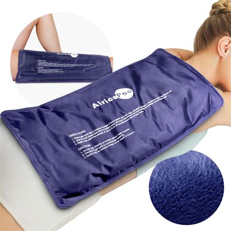 AiricePac Extra Large Gel Flexible Back Ice Packs for Injuries Reusable, 11”x 20” Cold Pack Wrap ...