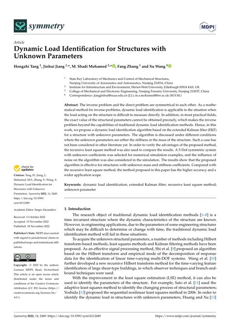 Image result for Dynamic Load Identification