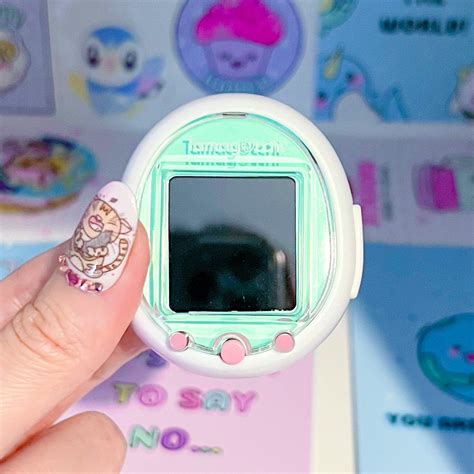 Glow in the dark tamagotchi smart watch faceplate mint kawaii covers tamagotchi accessories ...