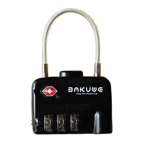 Bakuwe TSA Locks, TSA Luggage Cable Lock with 3 Digit Number ...