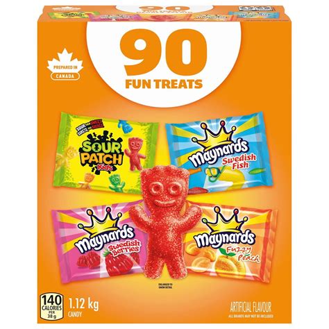 Maynards Sour Patch Kids Assorted Halloween Fun Treats, 90ct, 1.12kg/2. ...