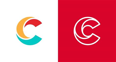 Modern and Minimal layered letter C logo, simple initial C monogram logo vector template 2087876 ...