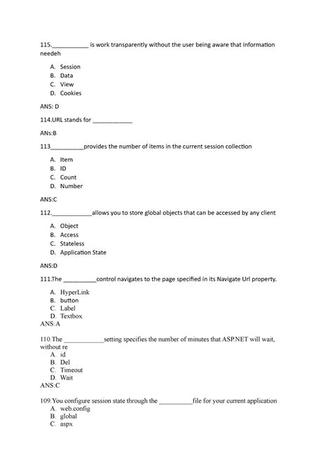 Advance web programming Question Bank Multiple Choice Question MCQ ...