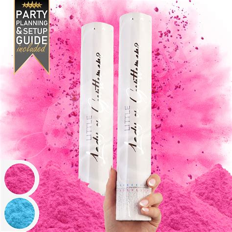 Buy Premium Gender Reveal Confetti Cannon - Set of 2 - Biodegradable ...