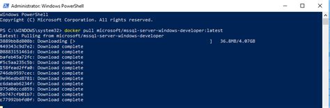 Image result for Install MS SQL Express Docker Windows