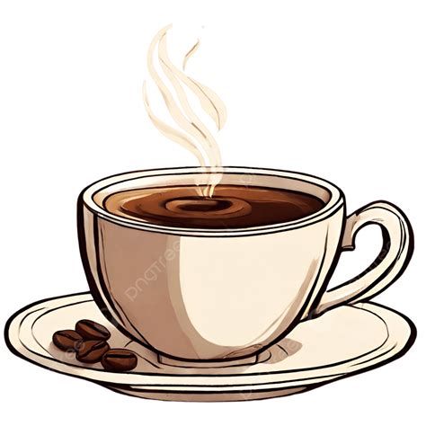 Cup Of Coffee Concept Art, Cup Of Coffee With Coffee Beans, Cup Of ...