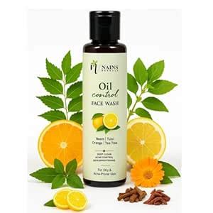 Nains Herbals Oil Control face wash with Lemon, Orange and Tea tree ...