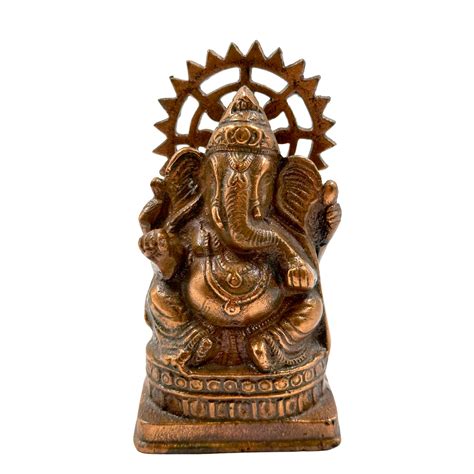 Buy Kapasi Handicrafts Black Metal Handcrafted Lord Ganesha/God ...