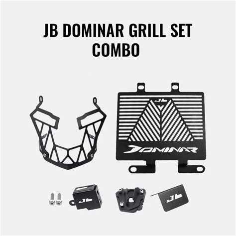 Jb Racing Bajaj Dominar Combo Accessories Black | Bandidos pitstop
