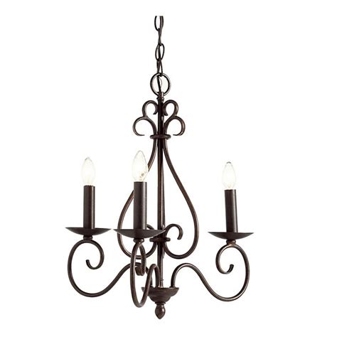 Petite Talia Chandelier with Scrolled Arms & Steel Craftsmanship for ...