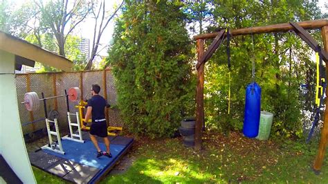 Homemade CrossFit Style Backyard Workout Setup (GoPro Canada) - YouTube