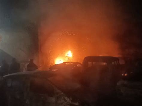 Workshop set ablaze with petrol in Jhunjhunu, 18 cars burnt; Vandalism ...