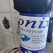 IONIX Ro Booster Motor/Pump 300 GPD, High Quality, Imported : Amazon.in ...