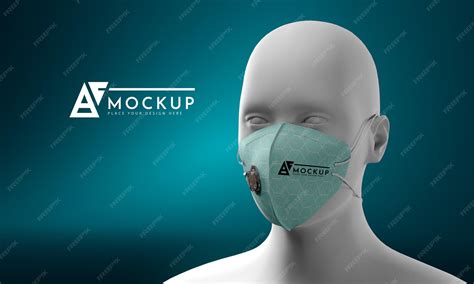 Premium PSD | Face mask concept mock-up