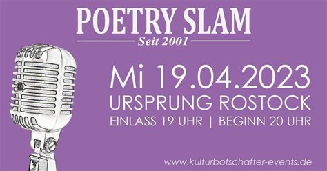 Poetry Slam • Rostock • Ursprung, Ursprung Bühne, Rostock, 19 April ...