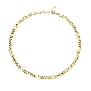 Police Docile Shiny Cuban Chain Gold Plated Necklace For Men ...