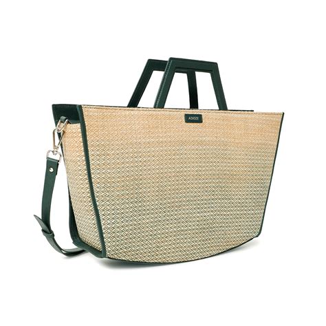 Sol Tote Bag - Raffia Teal Travel Tote Bag - Holiday Tote Bag - Adisee ...