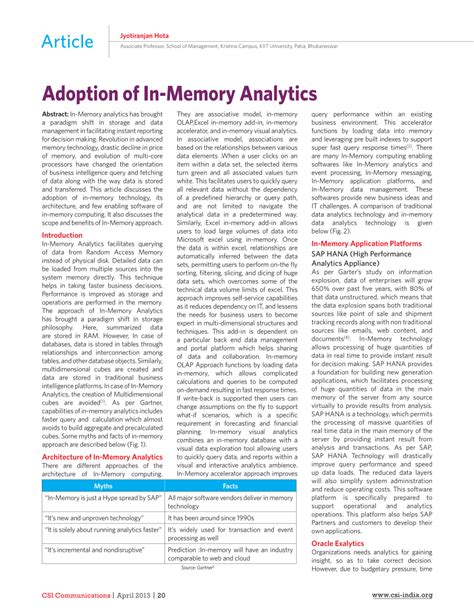 Image result for In-Memory Analytics