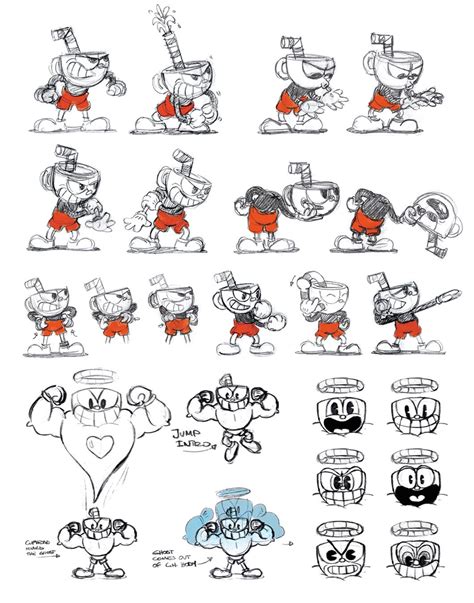Cuphead Antics Art - Cuphead Art Gallery | Cartoon style drawing ...