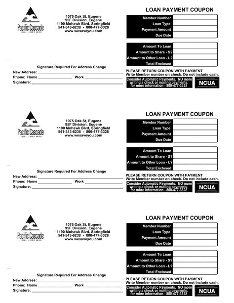 Service Line - Pacific Cascade Federal Credit Union