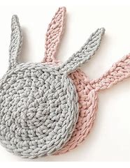 Image result for Bunny Coaster Crochet Pattern
