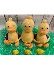 Image result for Knitted Easter Chicks