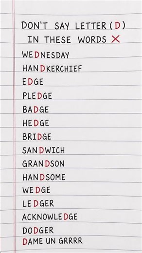 Don’t Pronounce “D” Here 😱 English Secret Revealed #englishforbeginners #english