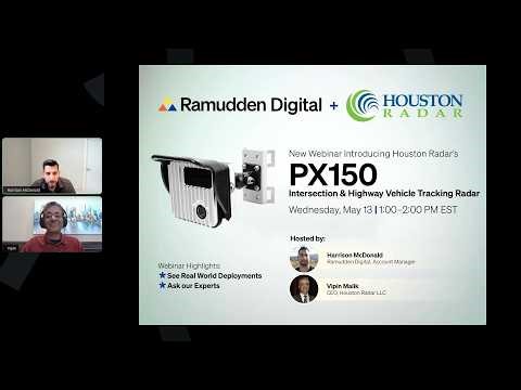 Webinar #38: Introducing Houston Radar's PX150 Intersection & Highway Vehicle Tracking Radar
