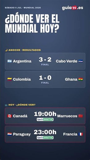 Mundial hoy: Canadá vs Marruecos y todos los partidos — ¿dónde ver en España? 📺 #Shorts