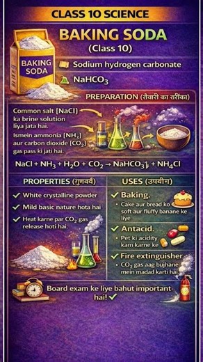 🧪 Question 7: Baking Soda (Class 10)