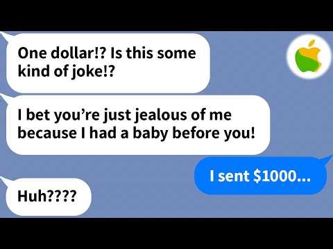 【Apple】 She was upset that I sent $1 as a baby shower gift, but I actually sent $1000
