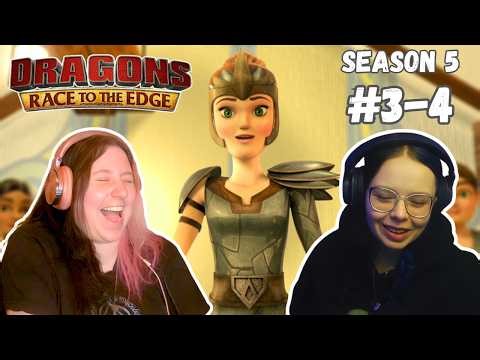Snotlout Finds An ISLAND OF FLYING WOMEN?!?! || Dragons: Race To The Edge REACTION ~ S5 E3-4