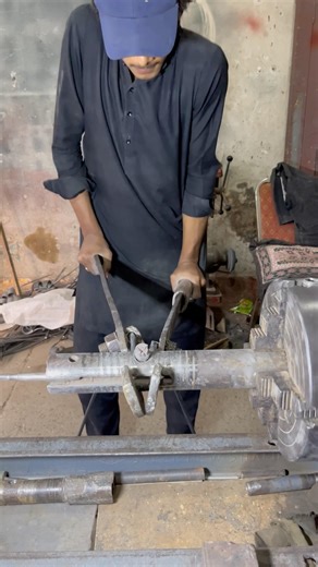 Precision Double Spring Making | 9mm Heavy Duty Center Bend Spring on Lathe Machine #diy #ytshorts