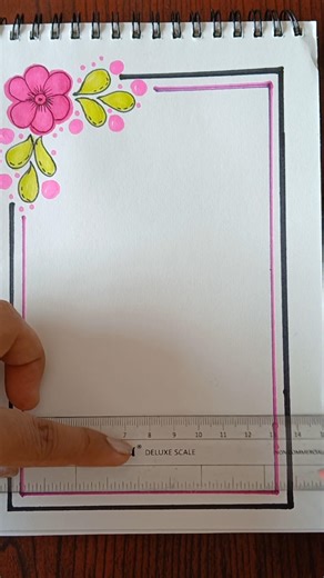 Beautiful border design✨️🌷| Border design for projects. #borderdesignideas #projectdesignideas #art