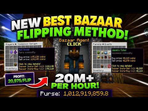 NEW BEST Bazaar Flipping Method! (20M+ Coins Per Hour) Hypixel Skyblock