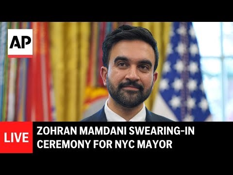 LIVE: Zohran Mamdani swearing-in ceremony for New York City mayor