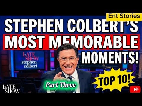 Most memorable moments from Stephen Colbert's Late Show Pt 3 | Ent Stories