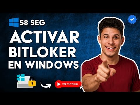 Cómo ACTIVAR BITLOCKER en WINDOWS 10 en 58 S