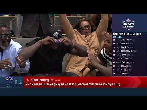 The Baltimore Ravens Select Zion Young with the 45th Pick in the 2026 NFL Draft