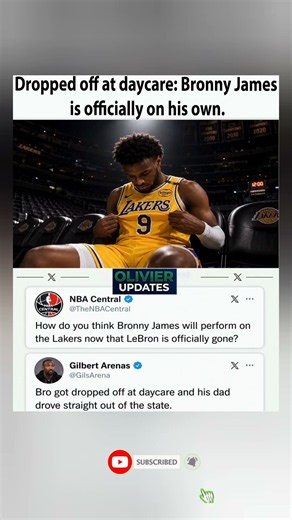 Gilbert Arenas DESTROYS Bronny: "Dropped Off At Daycare, Dad Left The State!" 💀🏀#shorts