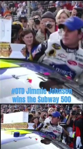 #OTD 20 years ago #JimmieJohnson wins the Subway 500