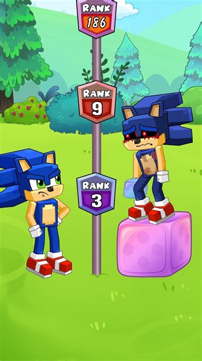 Sonic Rank Up Challenge: Sonic.EXE, Knuckles, Shadow – Who Can Jump the Highest? #shorts