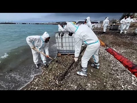 Smoke rises over Russia’s Tuapse after Ukrainian drone strikes hit oil refinery