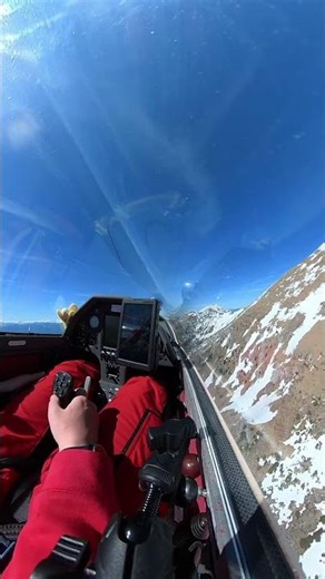 Glider Flight Over the Alps Slovenia | Discus bt WL Soaring Above Snow Covered Mountains