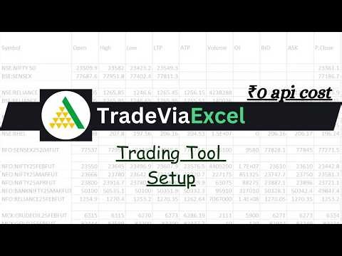 AngleOne Excel Trading Tool Setup